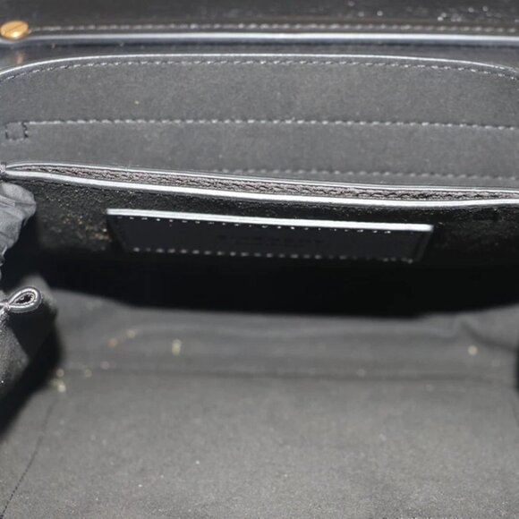 GIVENCHY Goatskin Suede Small GV3 Shoulder Bag Black - Picture 3 of 16